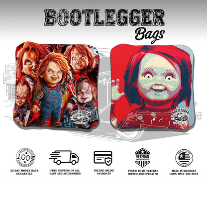 Chucky Fan Art Cornhole Bags