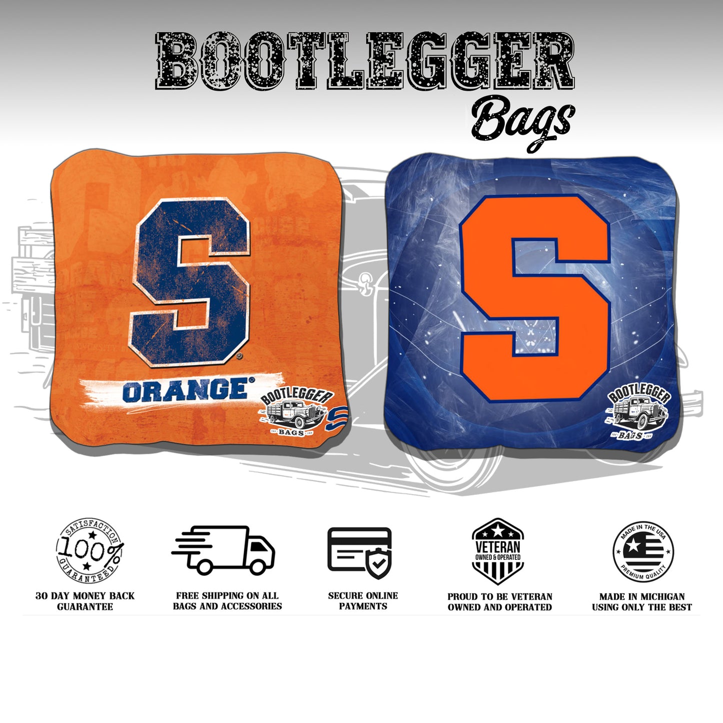 Syracuse Orange Cornhole Bags