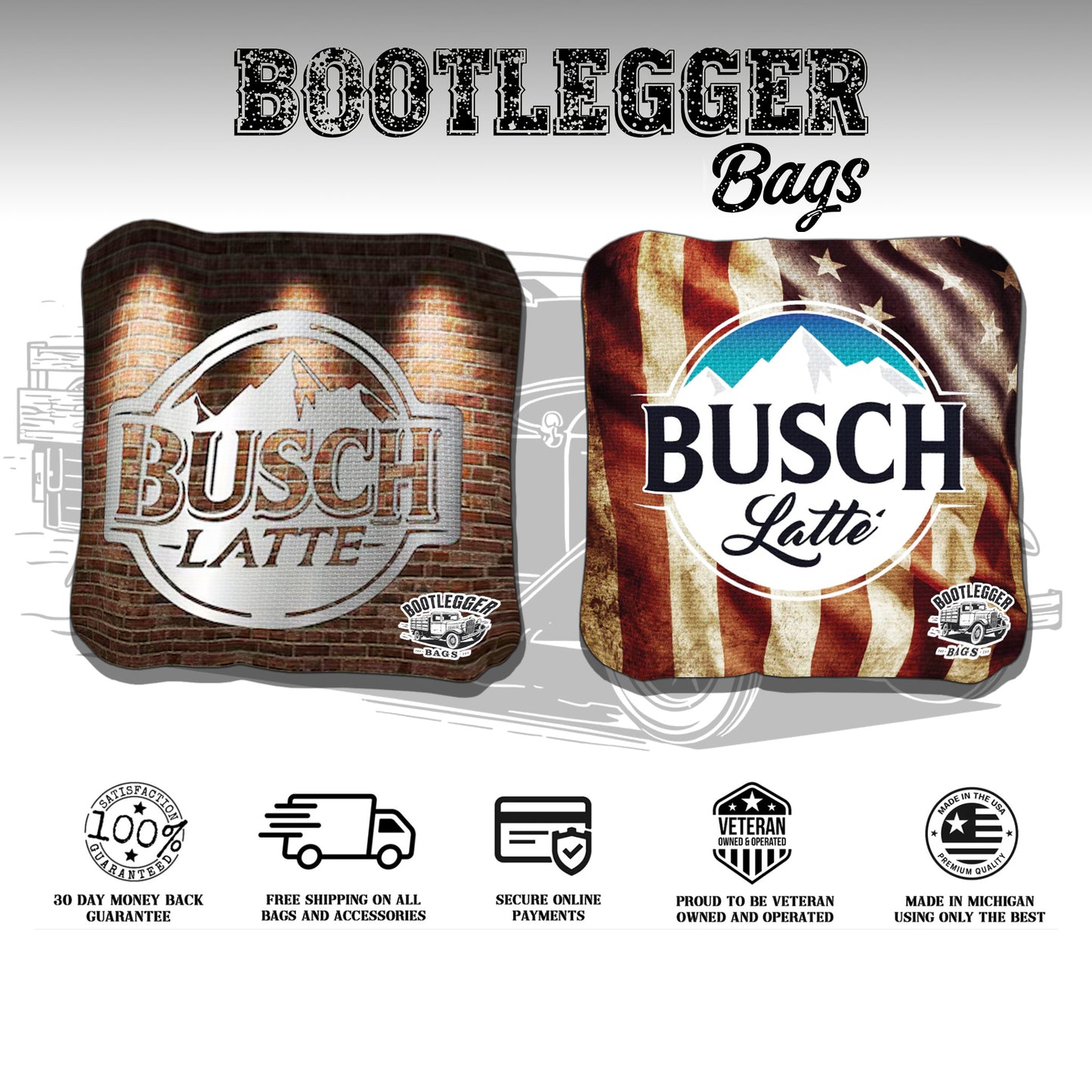Busch Latte Cornhole Bags
