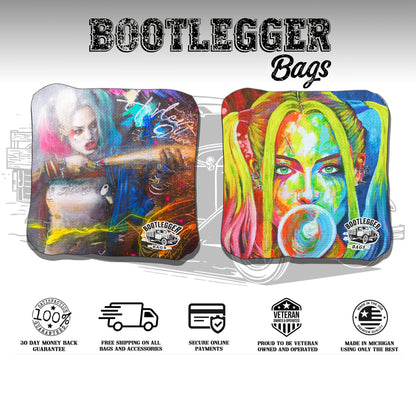Harley Quinn Fan Art Cornhole Bags