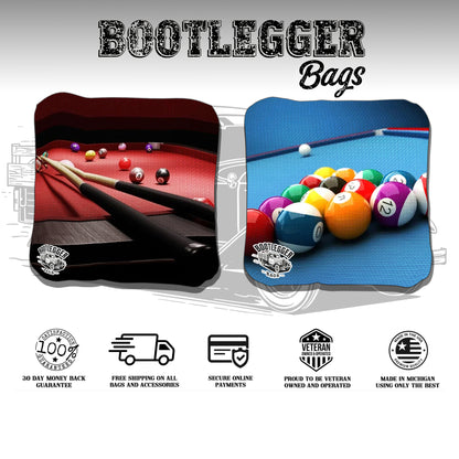 Billiards Cornhole Bags