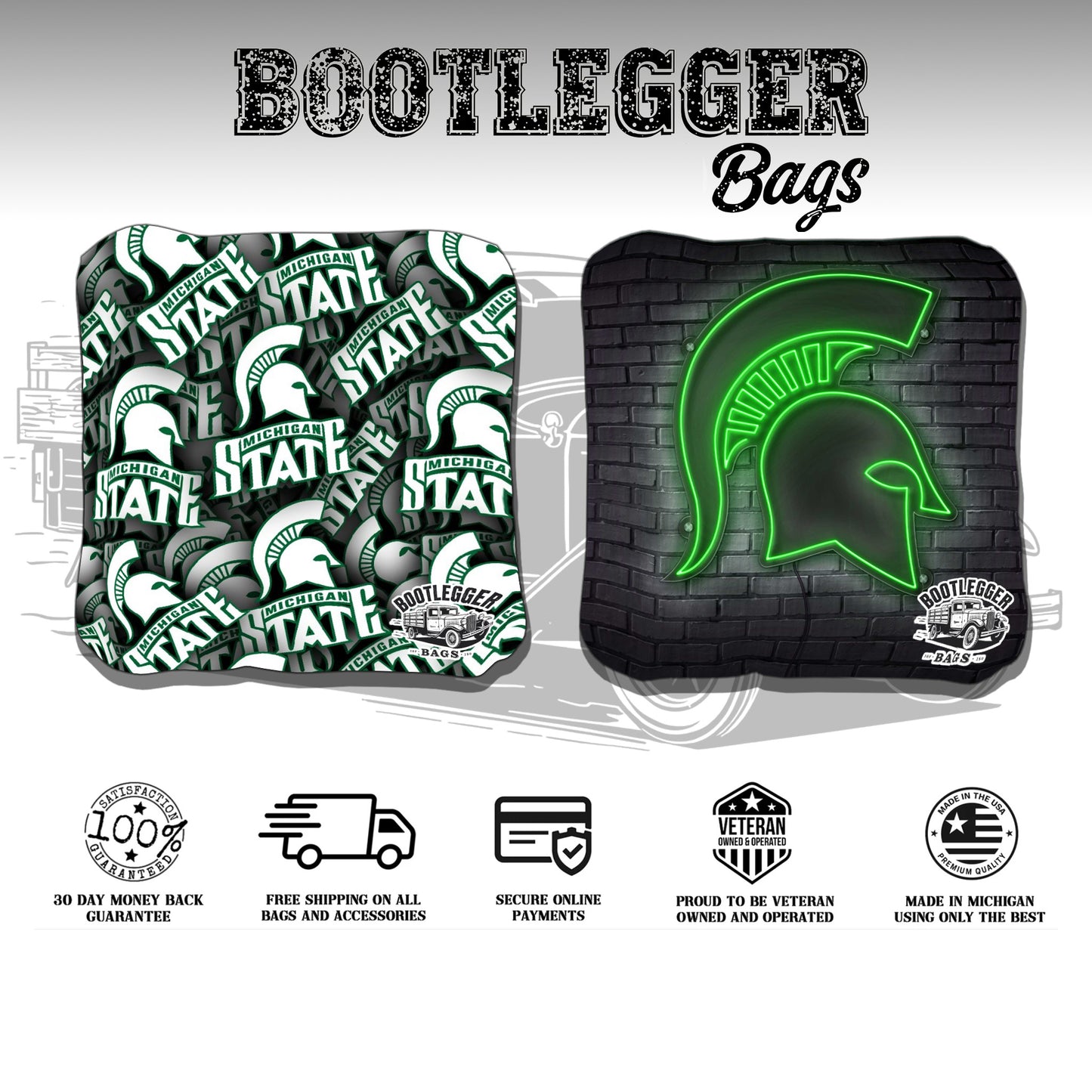 Michigan State University Cornhole Bags