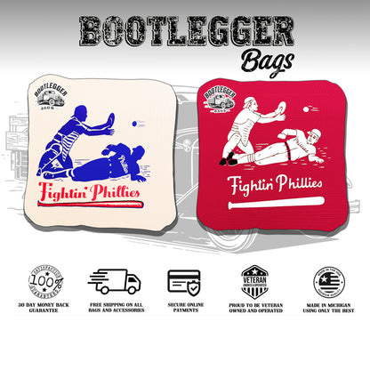 Philadelphia Fightin Phillies Fan Art Cornhole Bags