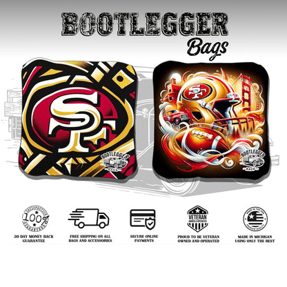 San Francisco 49ers Fan Art Cornhole Bags