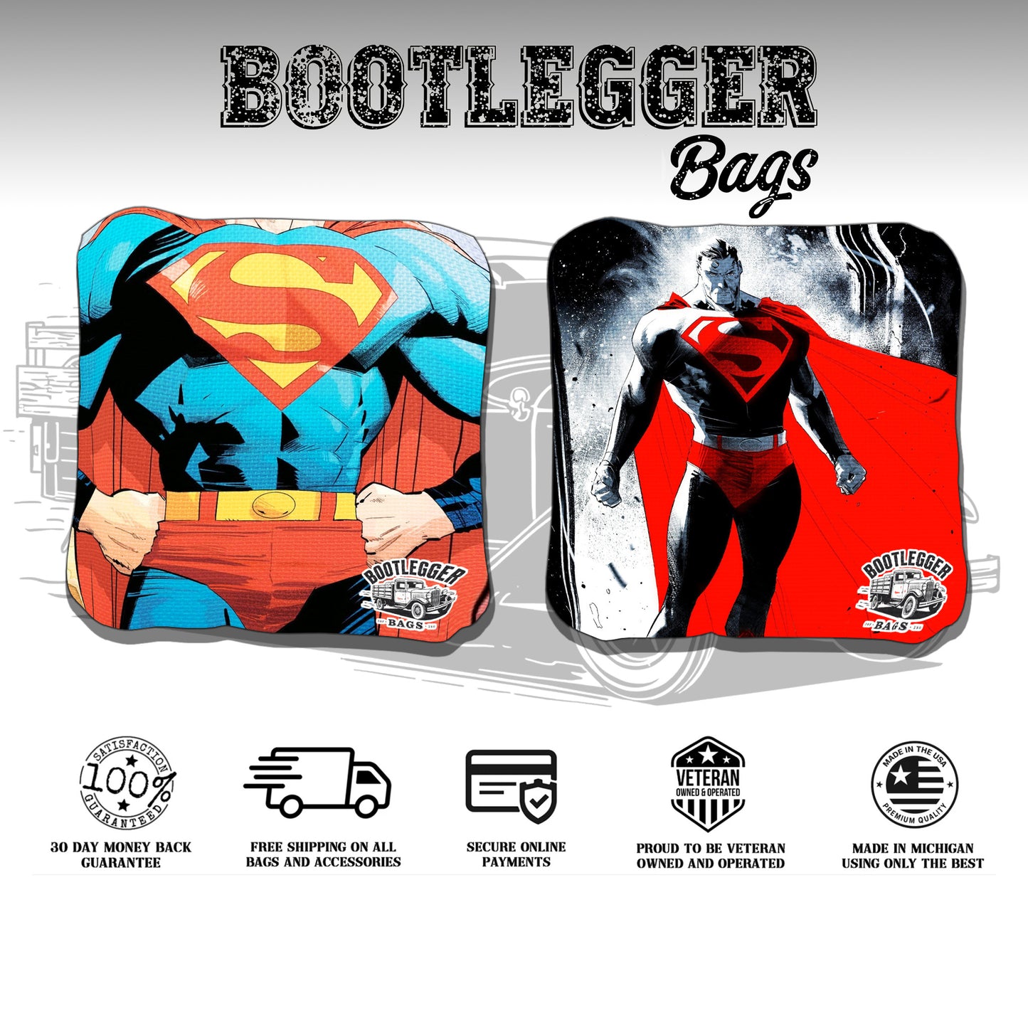 Superman Fan Art Cornhole Bags