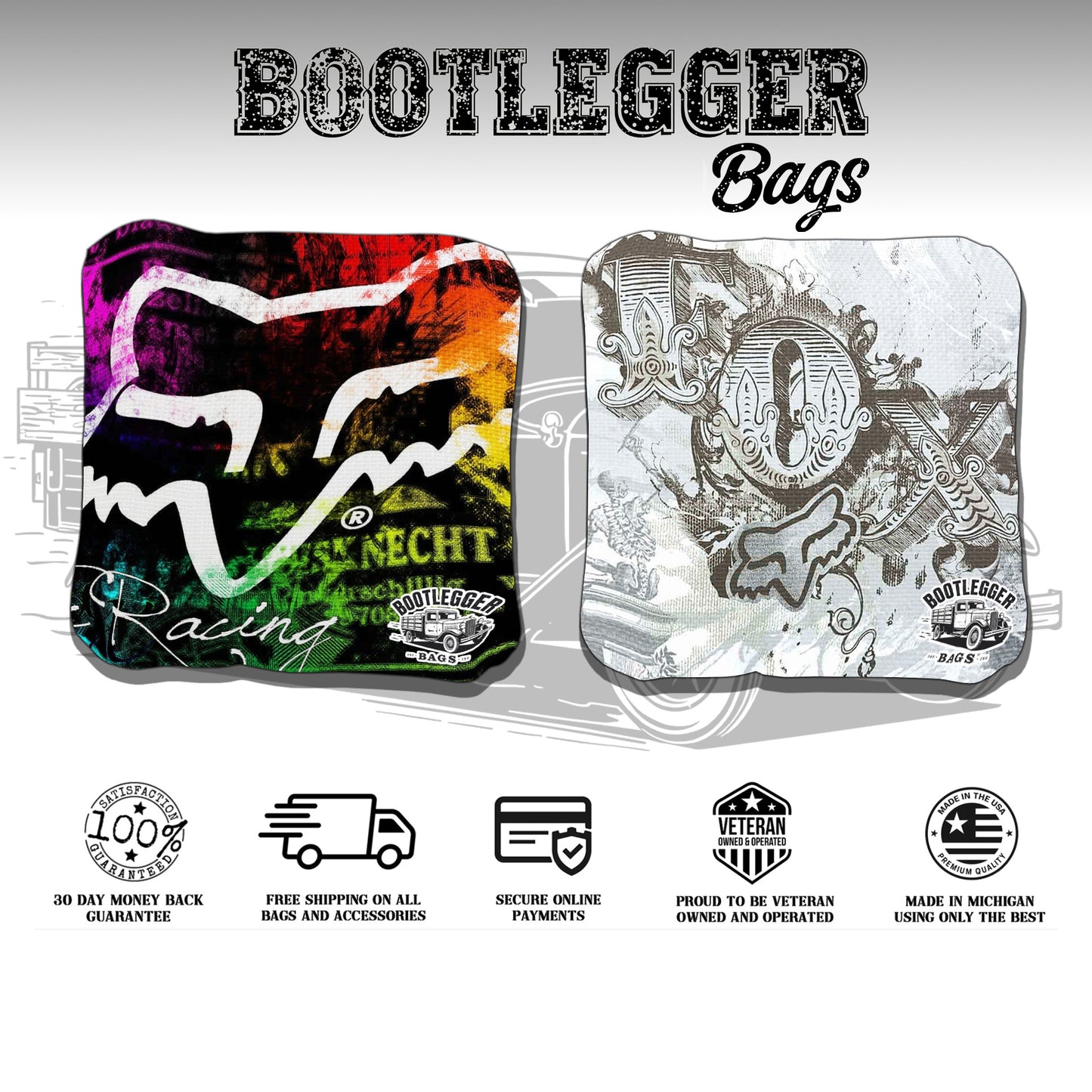 Fox Racing Cornhole Bags