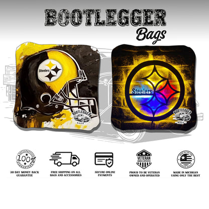 Pittsburgh Steelers Fan Art Cornhole Bags