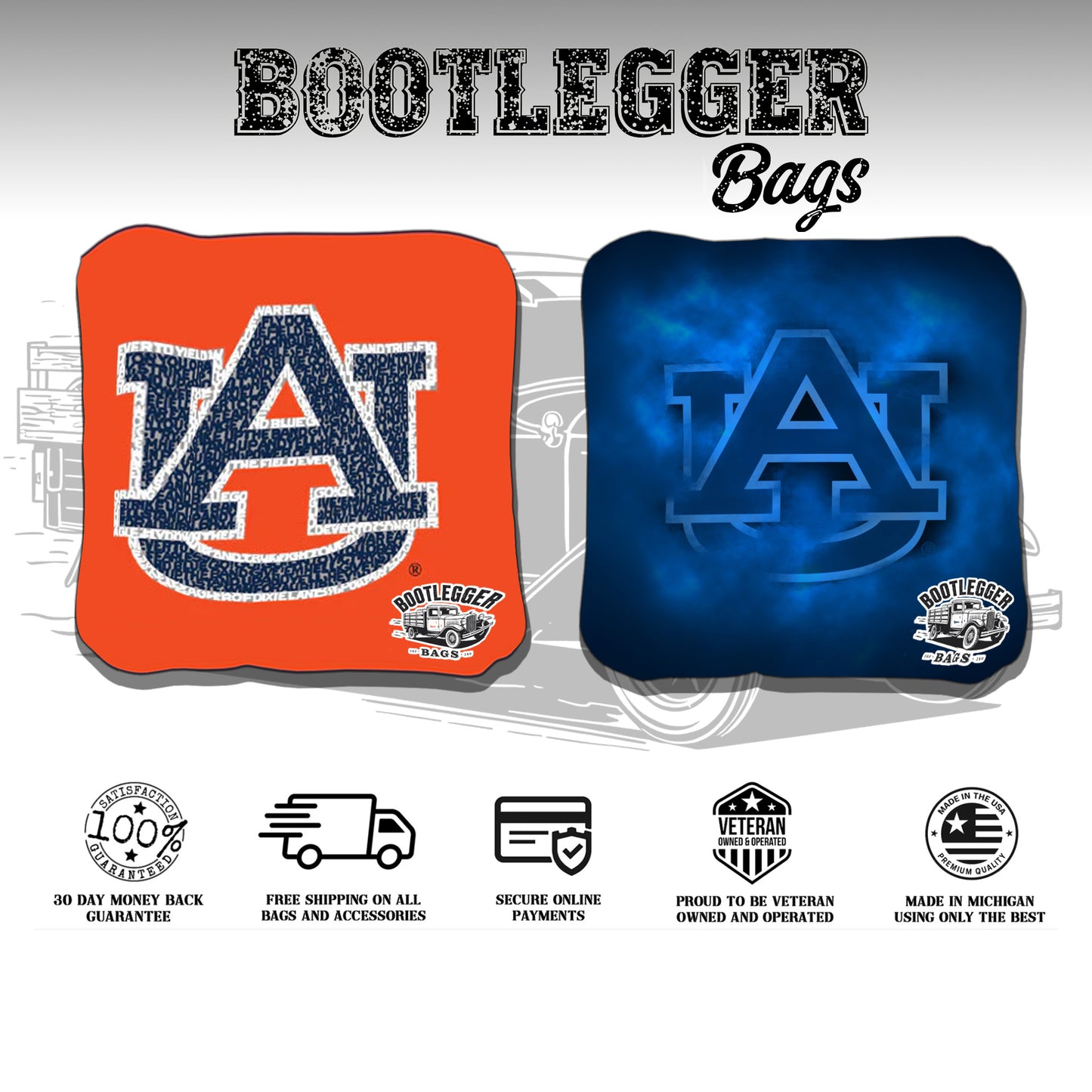 Auburn Tigers Cornhole Bags