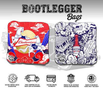 Budweiser Fan Art Cornhole Bags