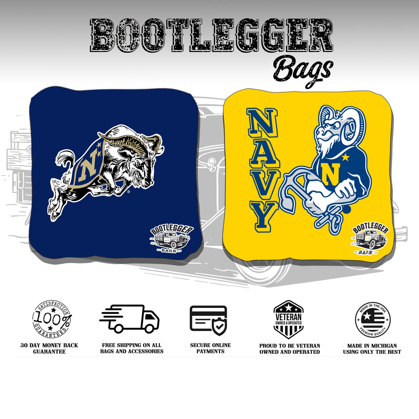 Navy Midshipman Cornhole Bags