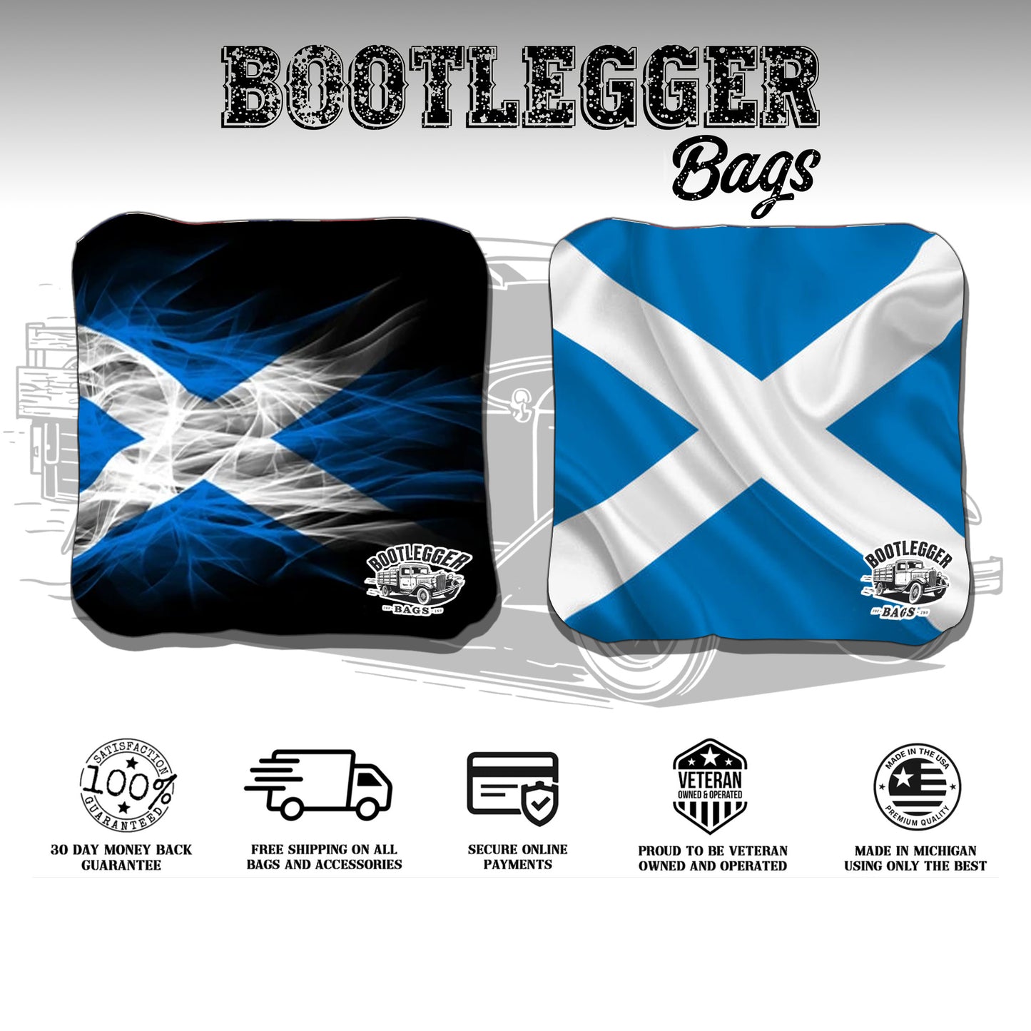 Scottish Flag Cornhole Bags