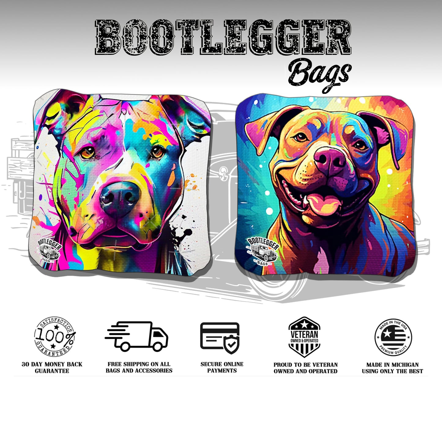 Pitbull Cornhole Bags