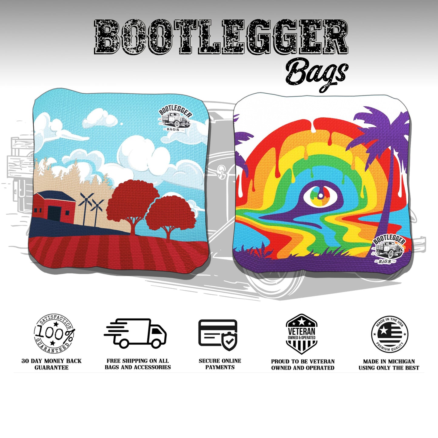 Blakes Hard Cider Fan Art Cornhole Bags