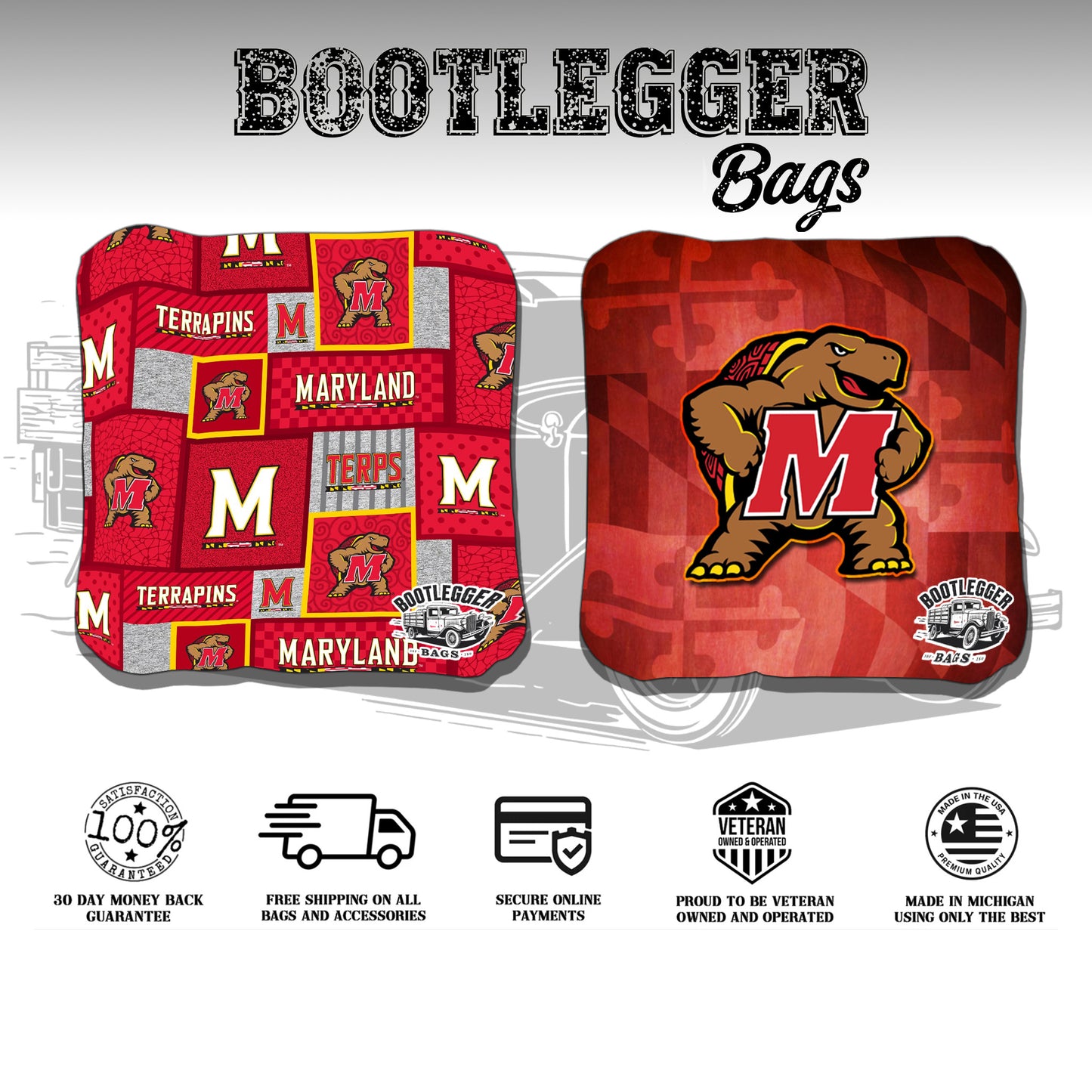 Maryland Terrapins Cornhole Bags