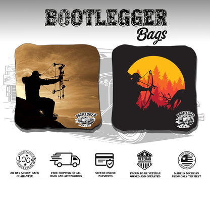 Bow Hunting Deer Cornhole Bags