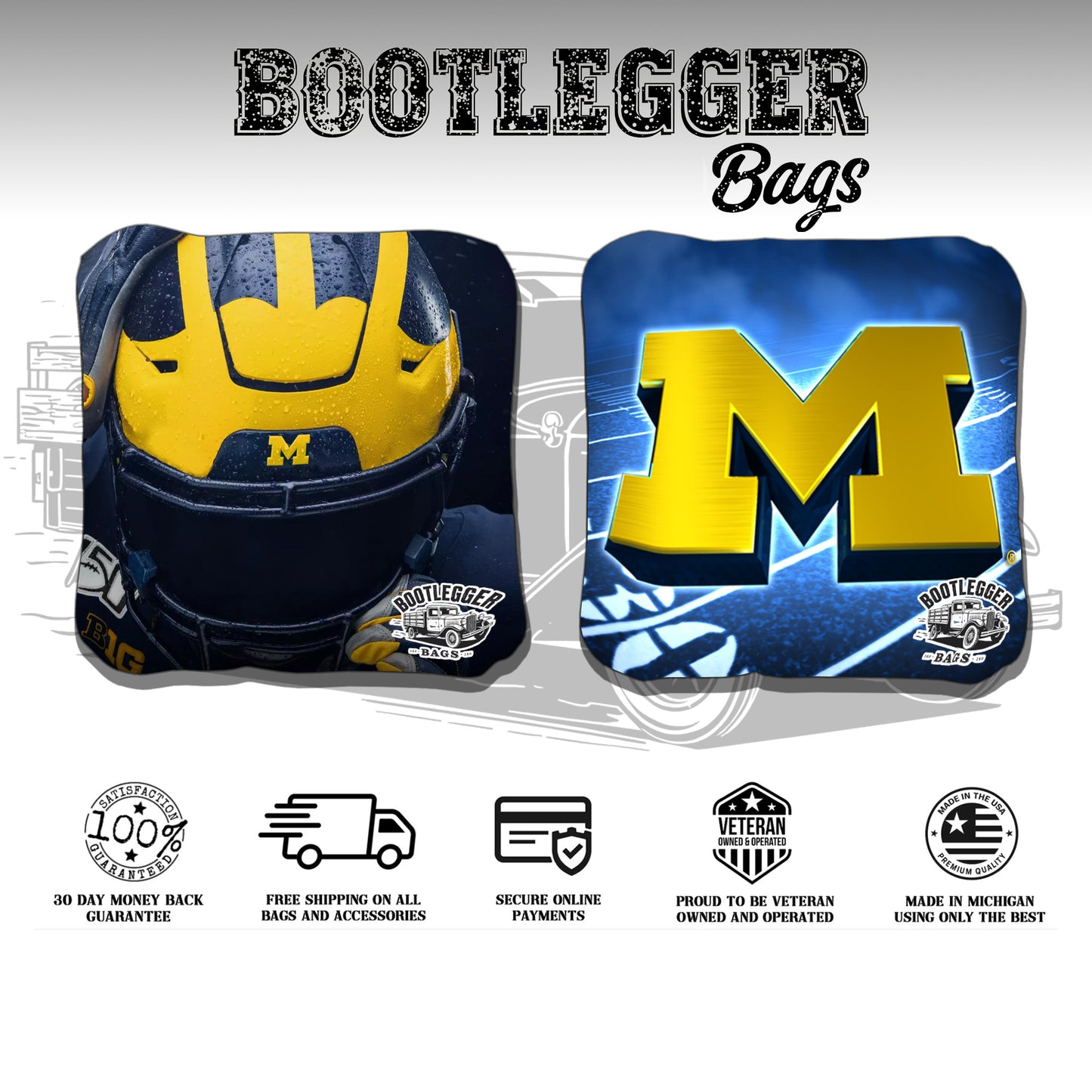 University of Michigan Cornhole Bags