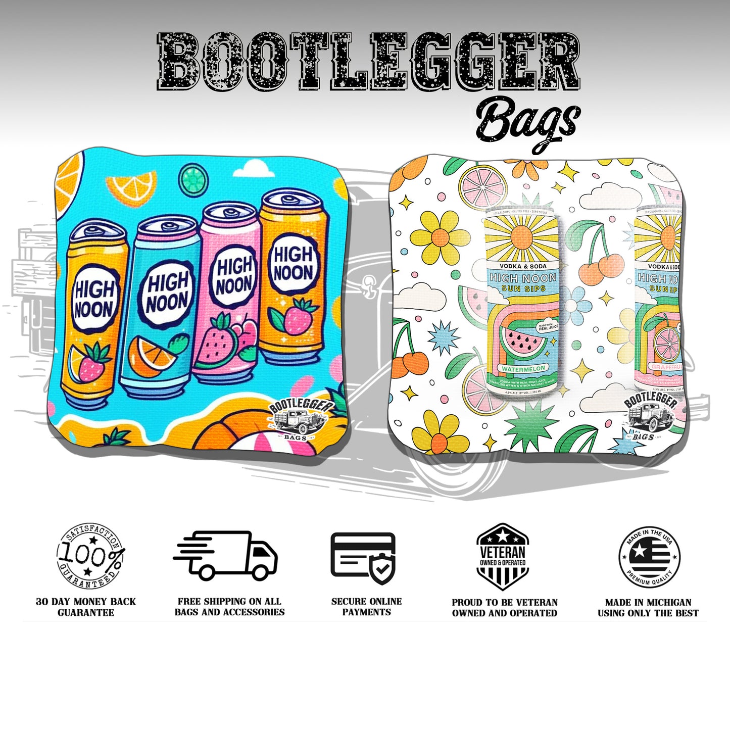 High Noon Fan Art Cornhole Bags