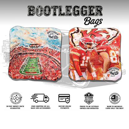 Kansas City Chiefs Fan Art Cornhole Bags