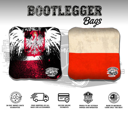 Polish Flag Cornhole Bags