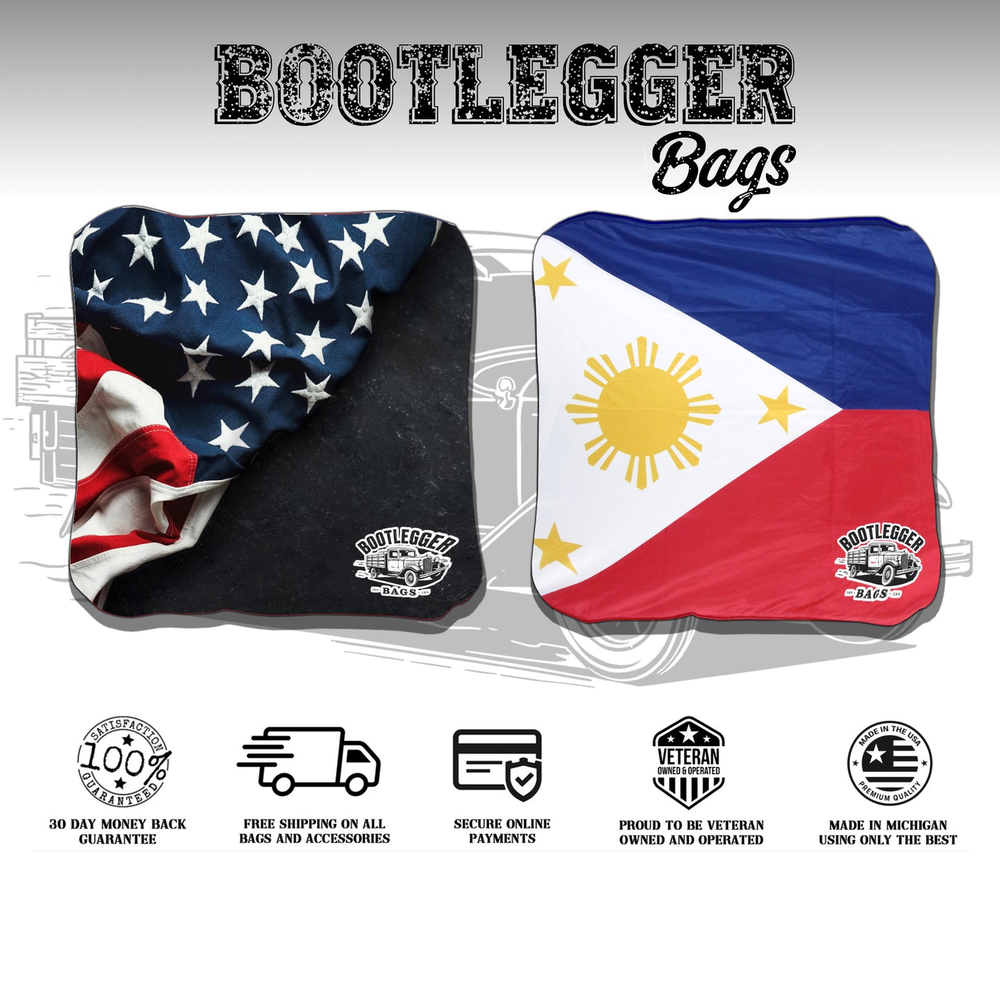 Philippine and American Cornhole Bags