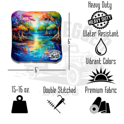 Watercolor Mangroves Cornhole Bags
