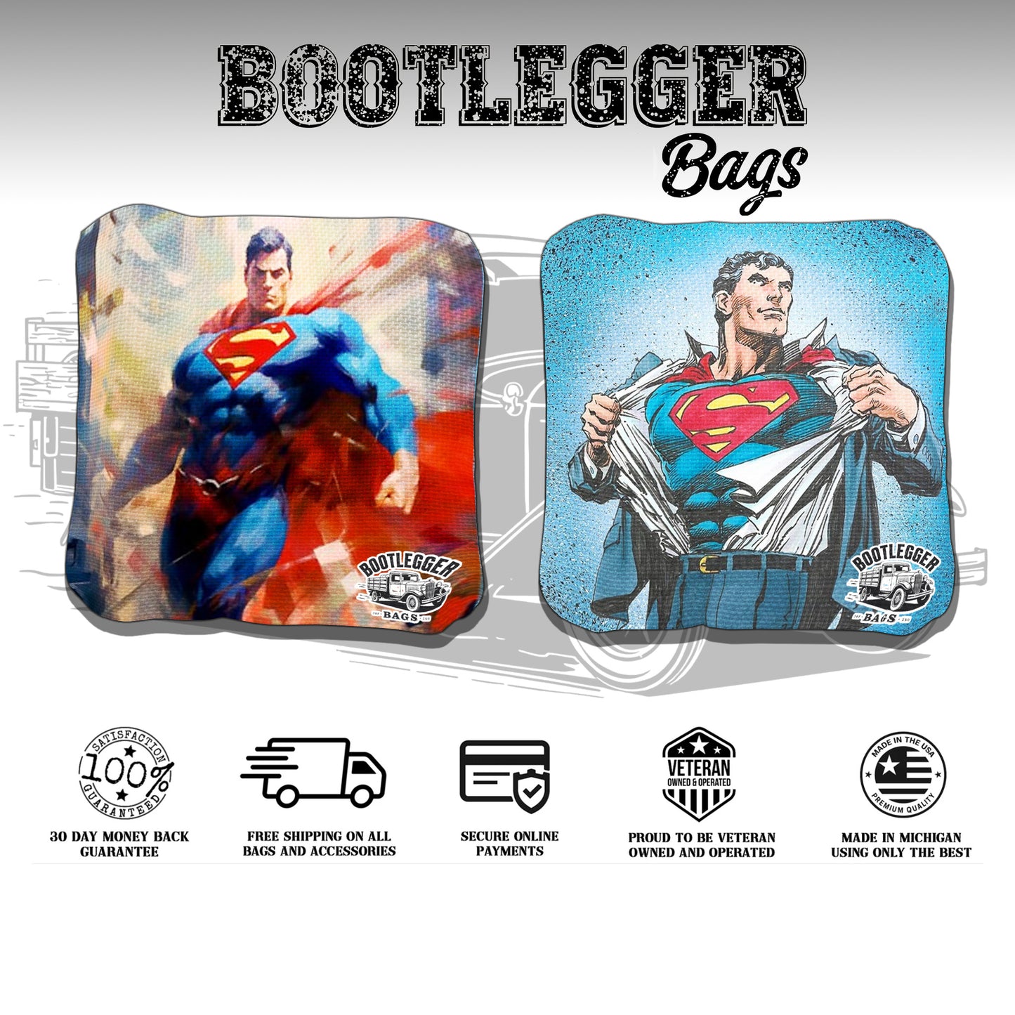 Superman Fan Art Cornhole Bags