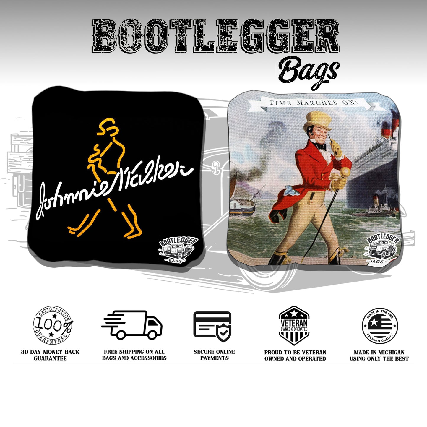 Johnnie Walker Fan Art Cornhole Bags