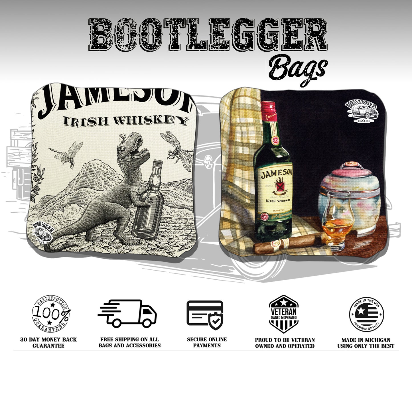 Jameson Fan Art Cornhole Bags