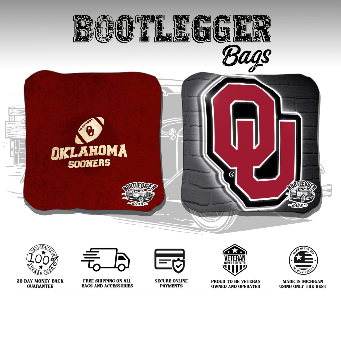 Oklahoma Sooners Cornhole Bags