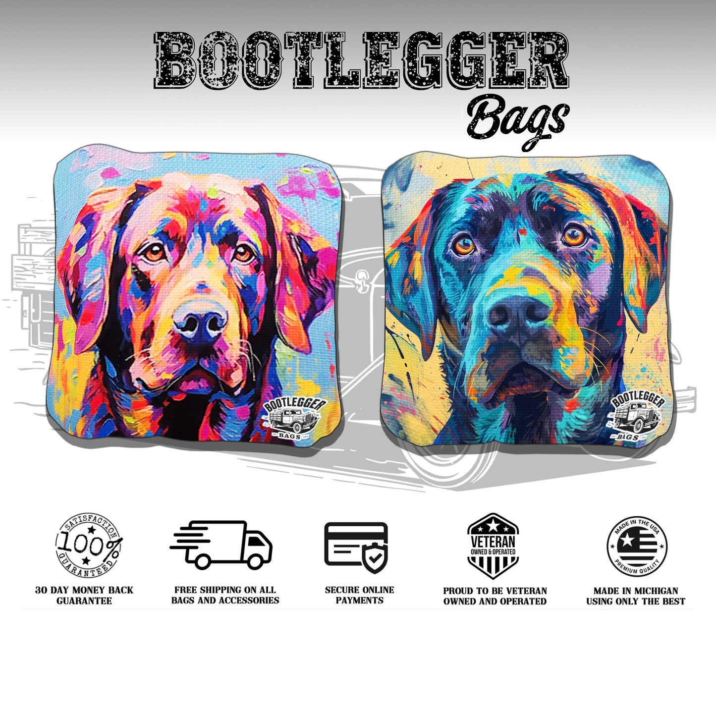 Labrador Cornhole Bags