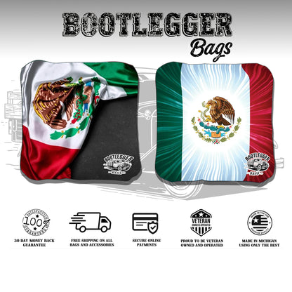 Mexican Flag Cornhole Bags