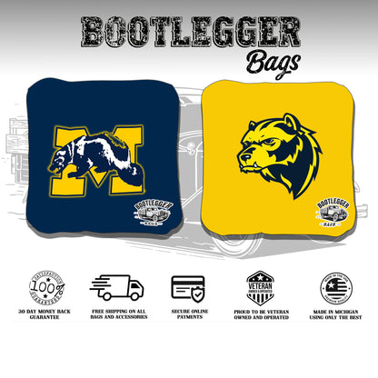 Uofm Retro Cornhole Bags