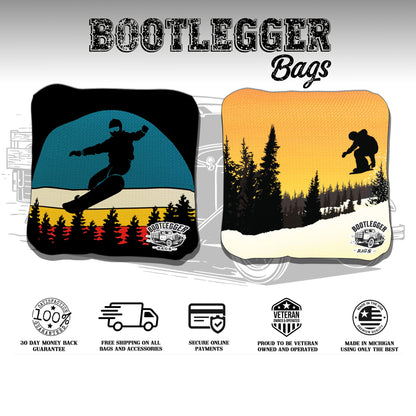 Snow Boarding Cornhole Bags