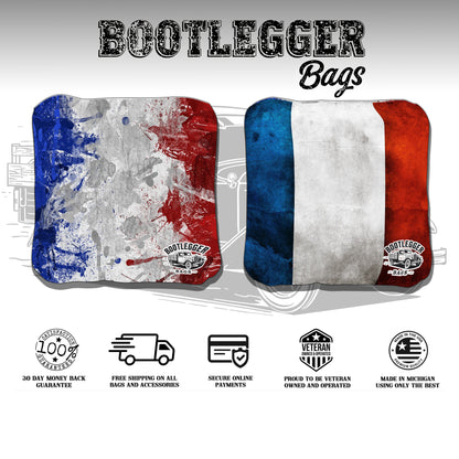 French Flag Cornhole Bags