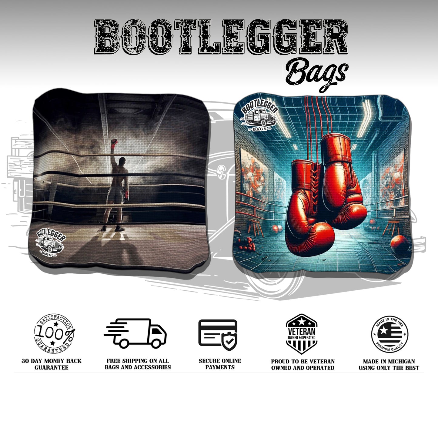 Boxing Cornhole Bags