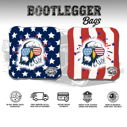 Patriotic Eagle Cornhole Bags
