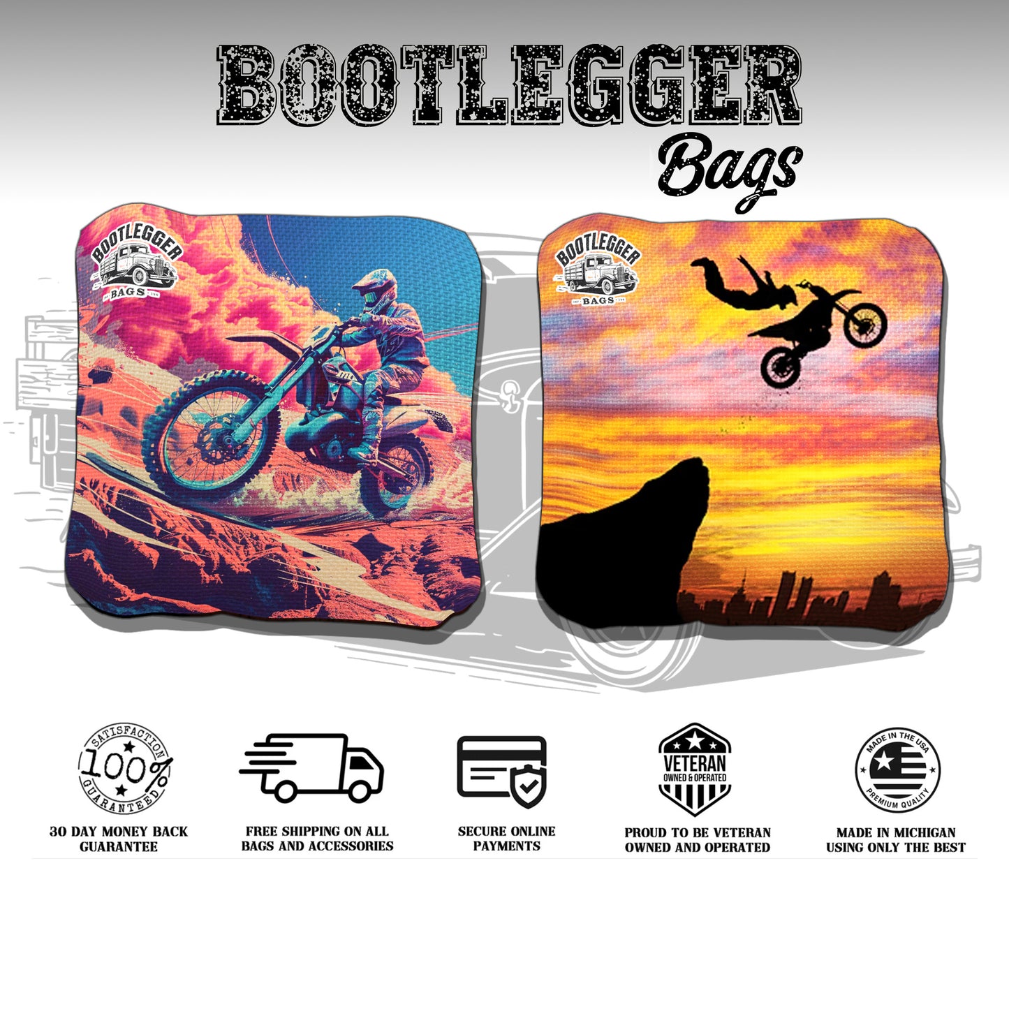 Motocross Cornhole Bags