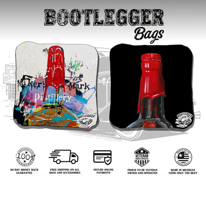 Makers Mark Fan Art Cornhole Bags