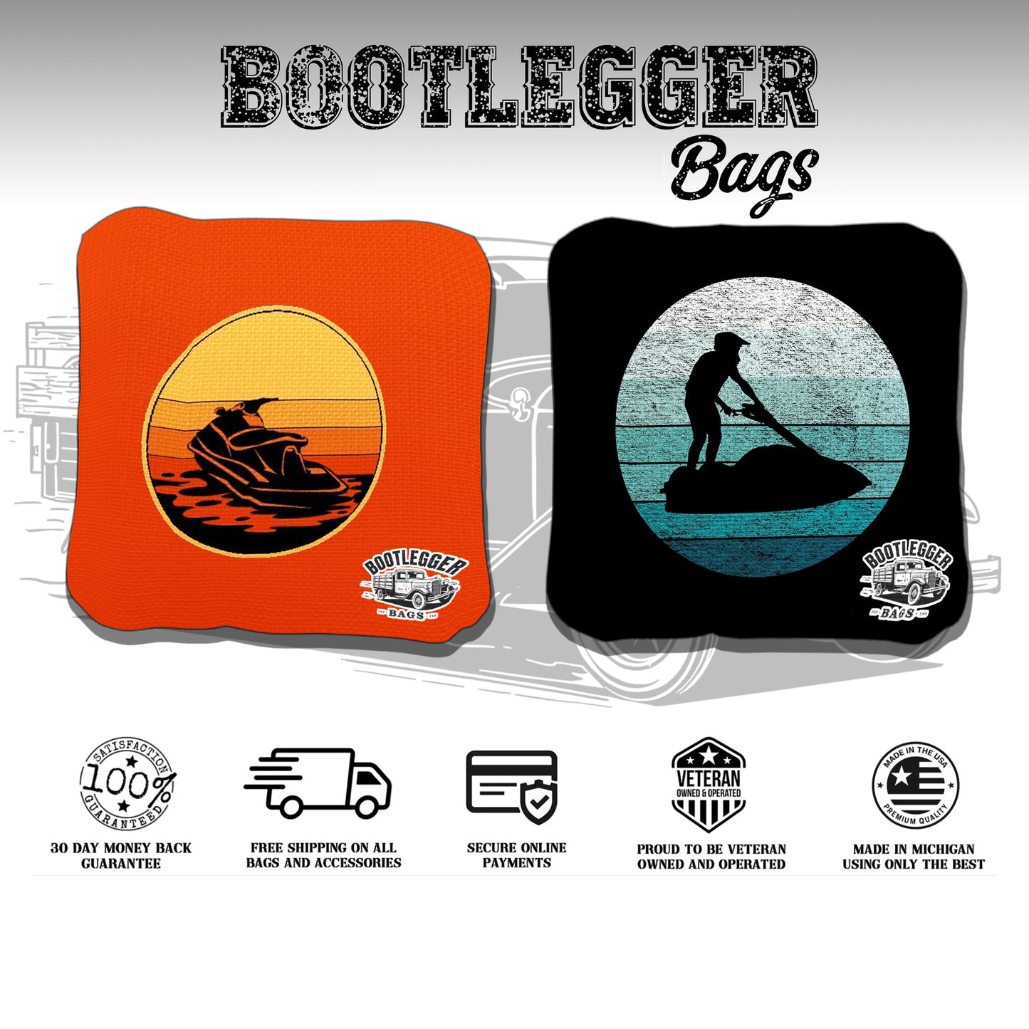 Jet Ski Cornhole Bags