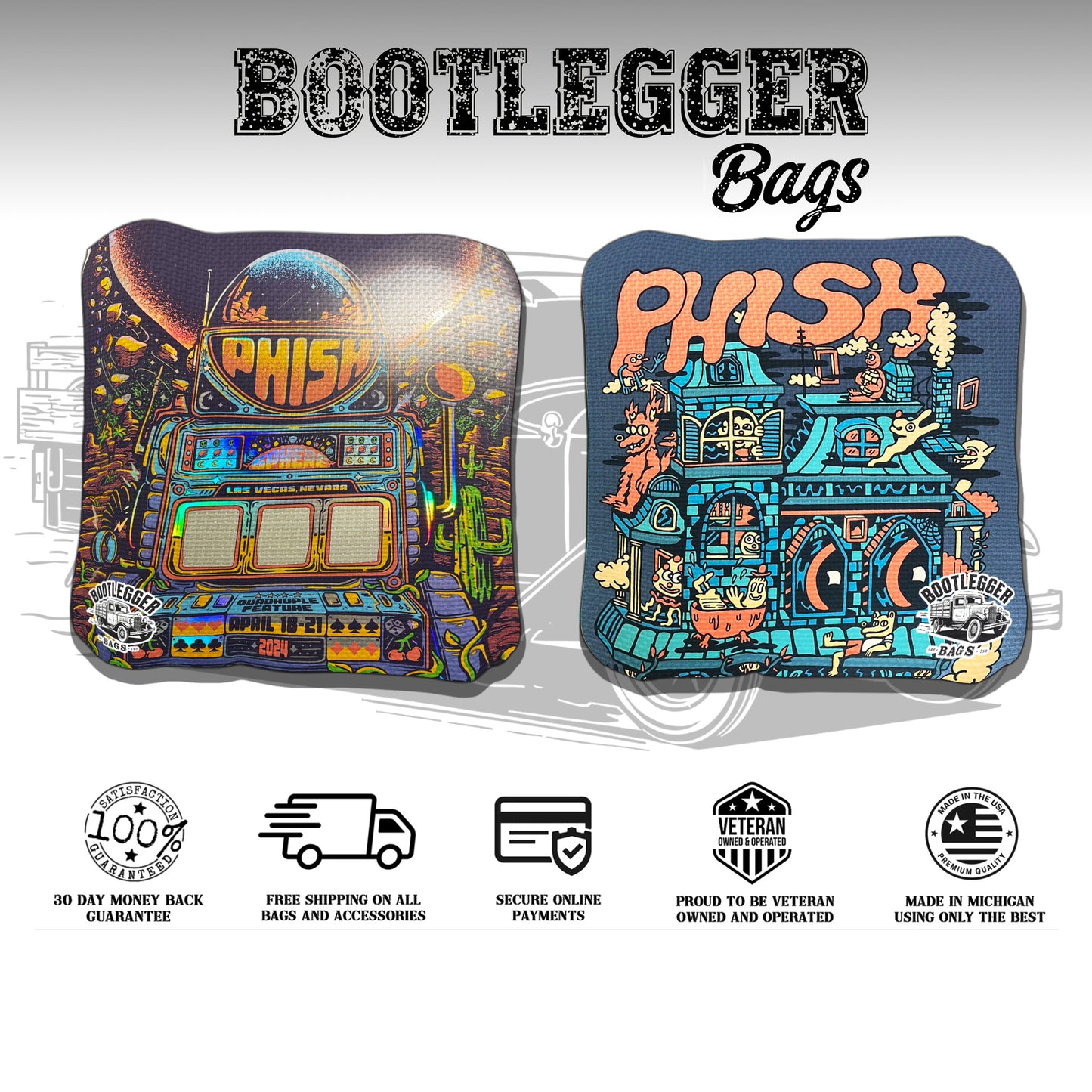 Phish Fan Art Cornhole Bags