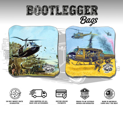 Helicopters Vietnam War Cornhole Bags
