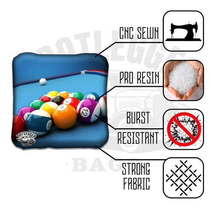 Billiards Cornhole Bags