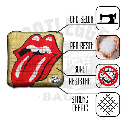 Rolling Stones Fan Art Cornhole Bags