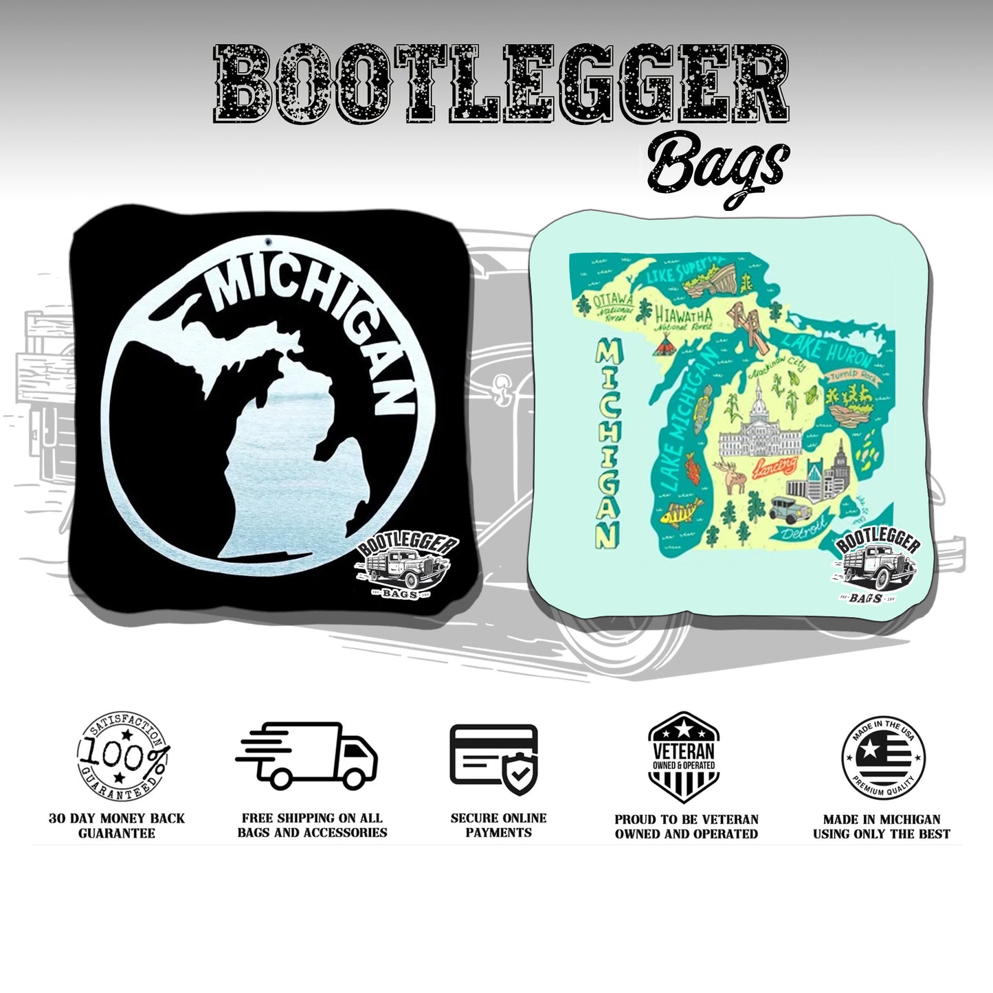 Michigan Pride Cornhole Bags