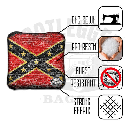 Confederate and Dont Tread on Me Flag Conhole Bags