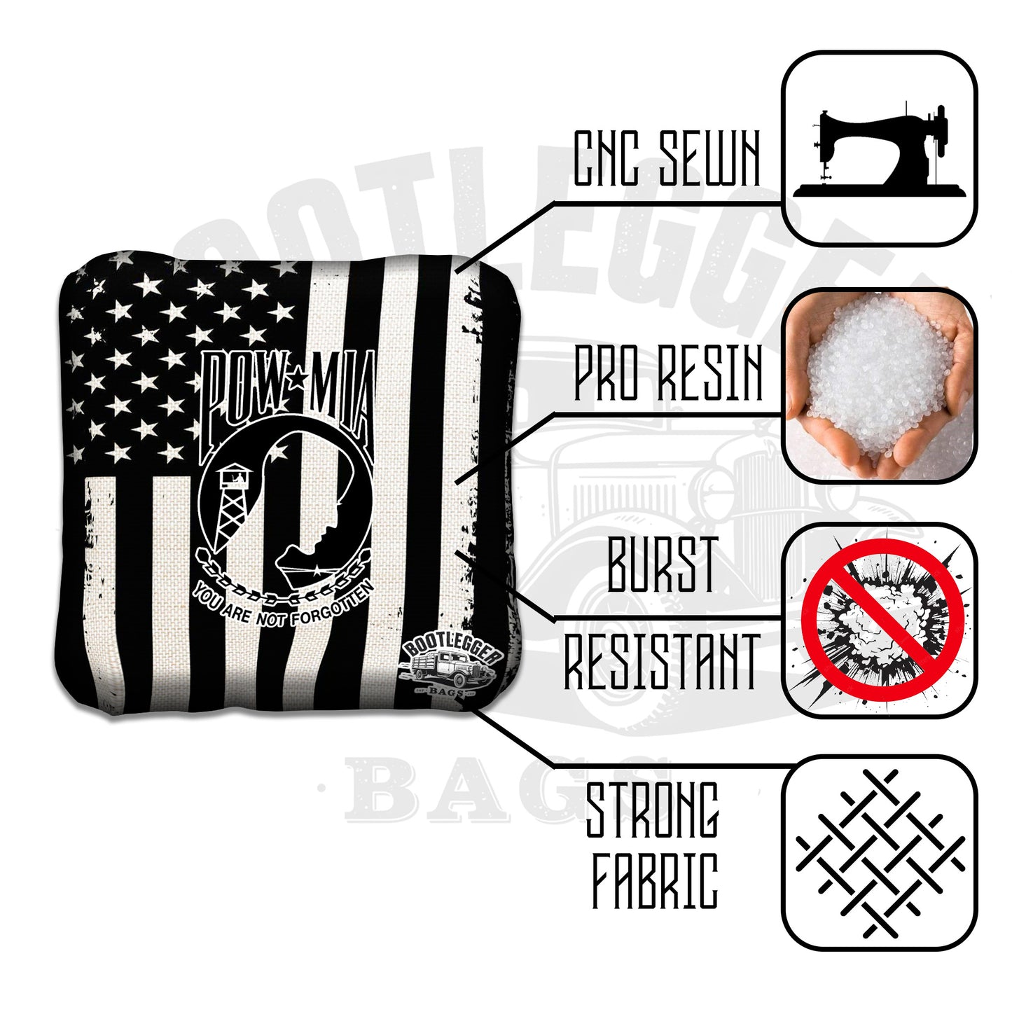 POW MIA Cornhole Bags