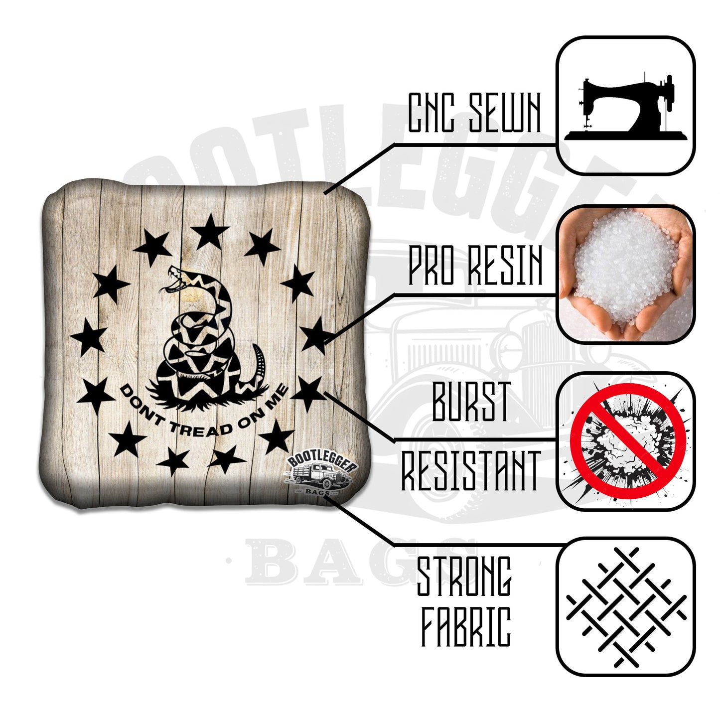 Dont Tread on Me Cornhole Bags