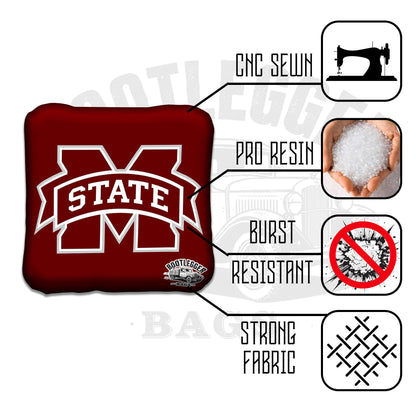 Mississippi Bulldogs Cornhole Bags
