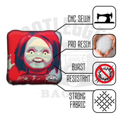 Chucky Fan Art Cornhole Bags