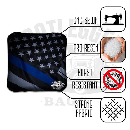 Thin Blue Line Flag Cornhole Bags